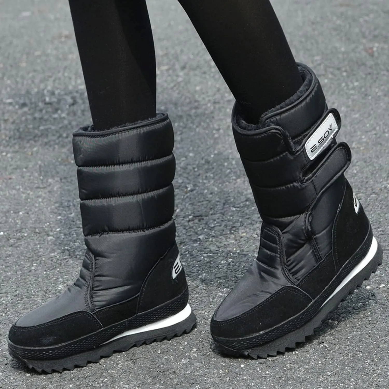 Women's Snow Boots Waterproof Size 11 Womens Size 8 Cute Snow Boots Women Winter Booties Size 11 Zapatos De Mujer Para Nieve Tall Winter Boots for Women Fashion