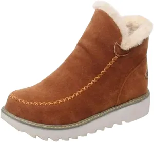 Womens Snow Boots Waterproof Slip on Women's Winter Waterproof Fur Lined Frosty Snow Boots Women's Winter Boots Wide Calf Zapatos Para La Nieve De Mujer Botas Contra El Agua Para Mujer