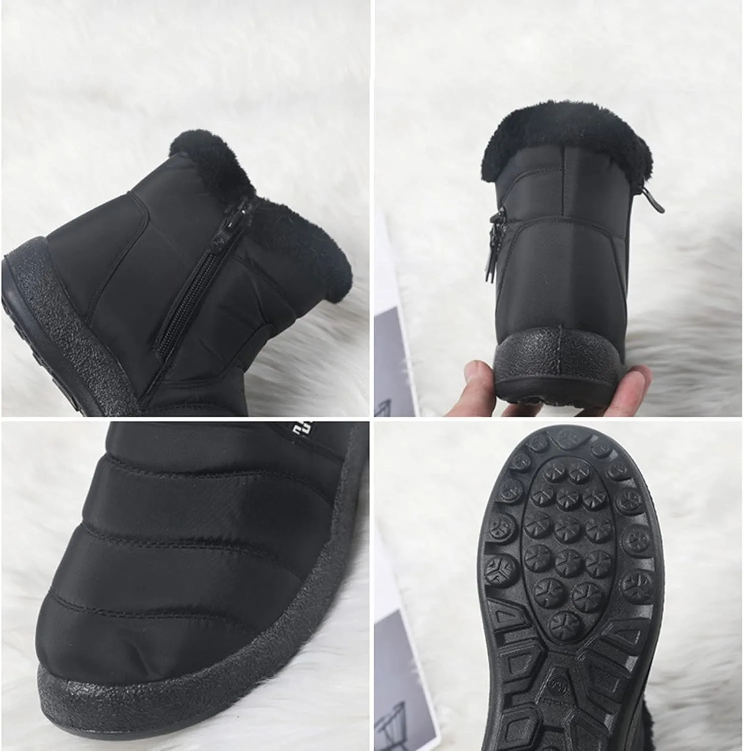 Women's Snow Boots Wide Orthopedic Snow Boots for Women Size 7 Women's Waterproof Winter Boots Women's Winter Boots Insulated Size 7.5 New Botas Impermeables Para La Nieve De Mujer