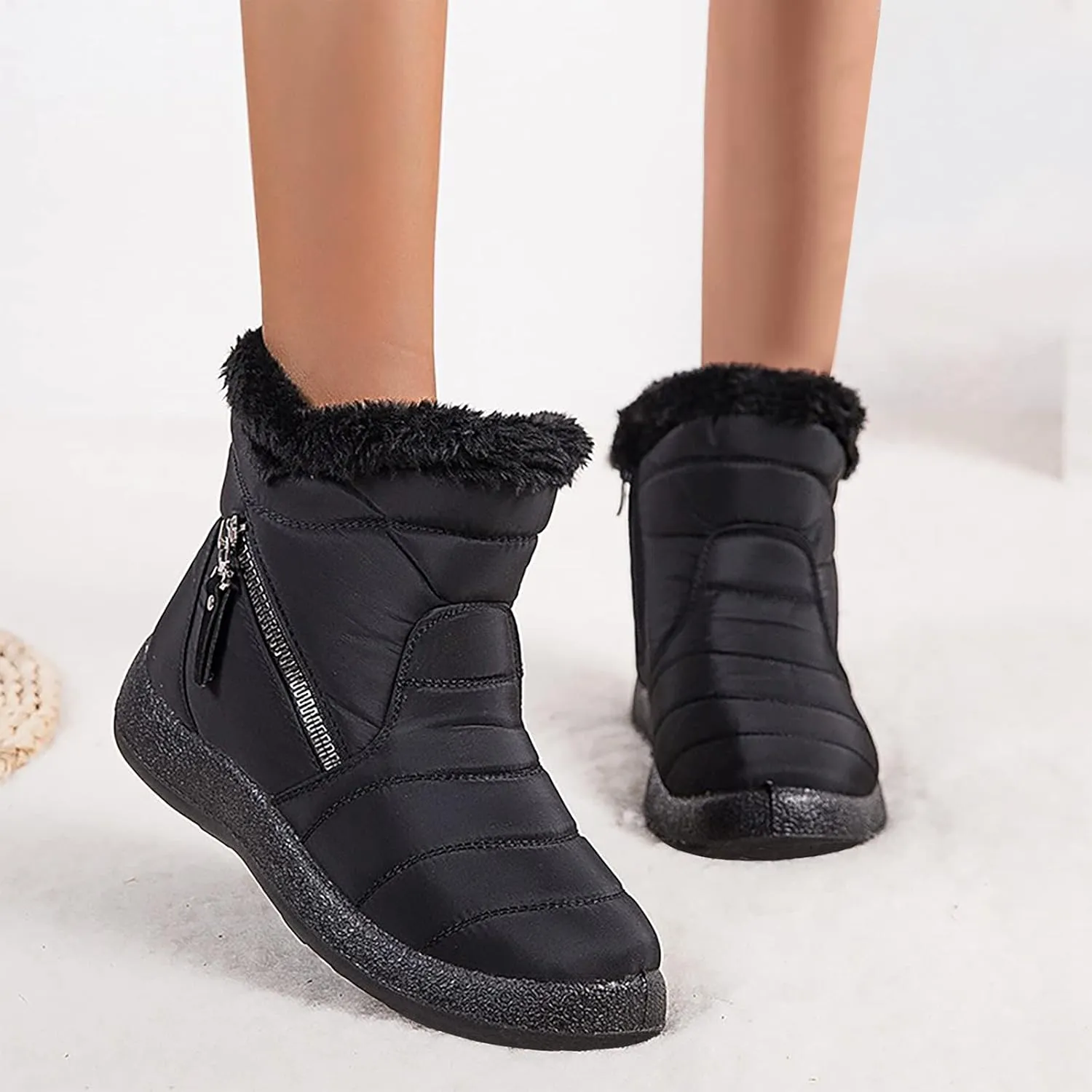 Women's Snow Boots Wide Orthopedic Snow Boots for Women Size 7 Women's Waterproof Winter Boots Women's Winter Boots Insulated Size 7.5 New Botas Impermeables Para La Nieve De Mujer