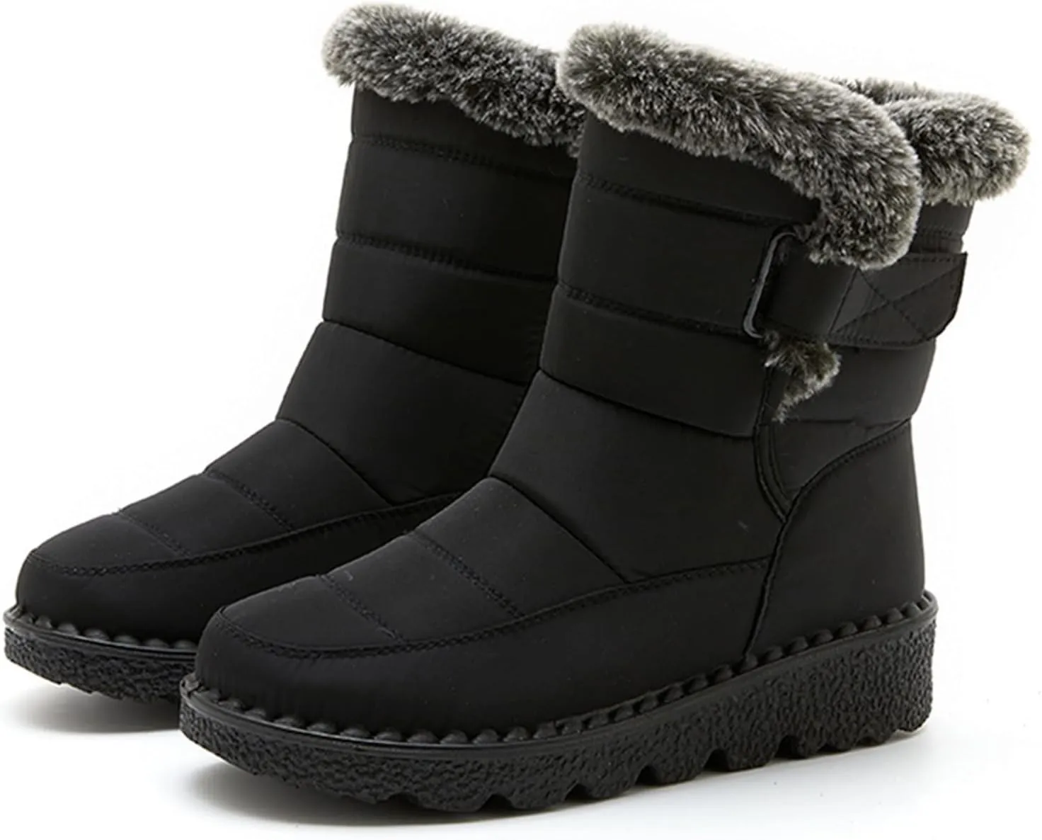 Women's Snow Boots Womens Ankle Boots with Arch Support for Snow Winter Boots Waterproof Cold Weather Waterproof Walking Boots Women Lightweight Waterproof Womens Boots Wide