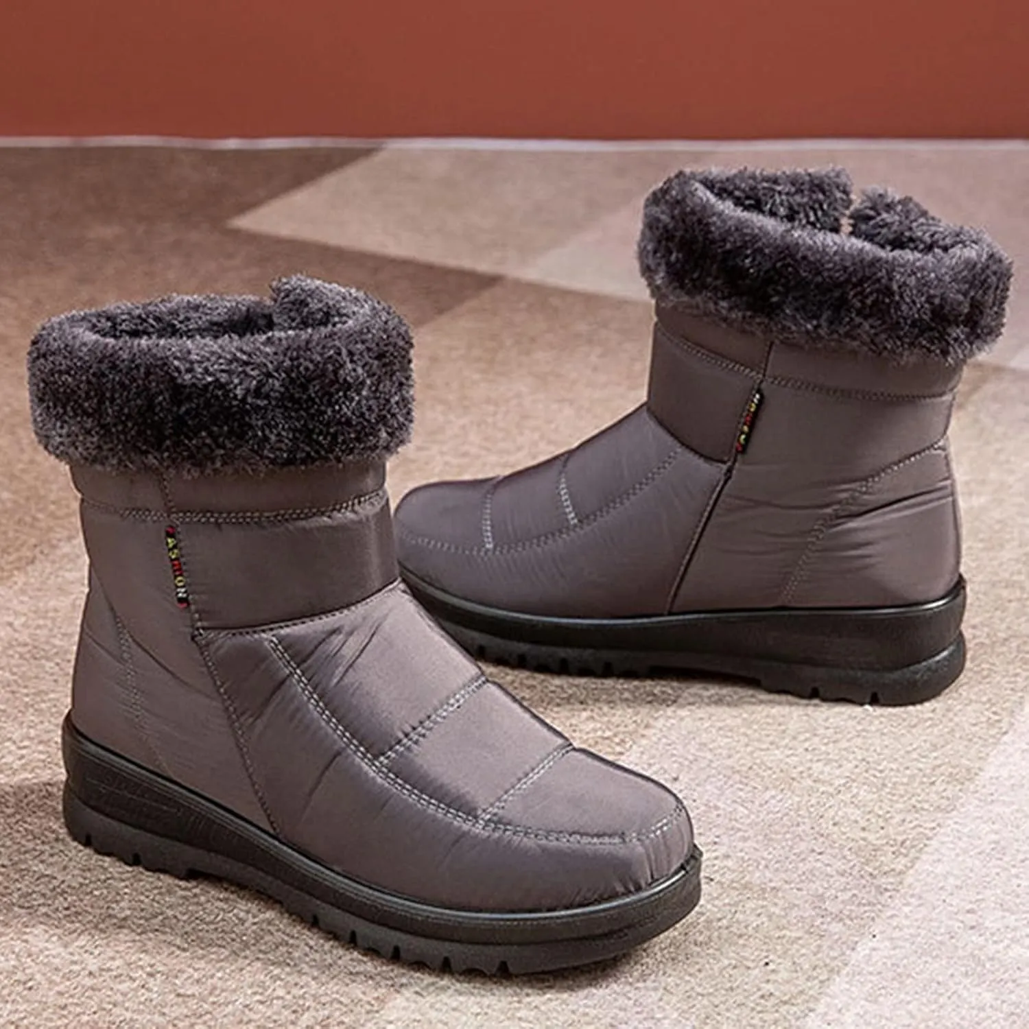 Womens Snowboard Boots Size 8 Womens Ankle Boots with Arch Support for Snow Boots Winter Women Cute Woman Winter Leather Knee High Winter Boots Botas De Mujer Para El Frio De Vestir