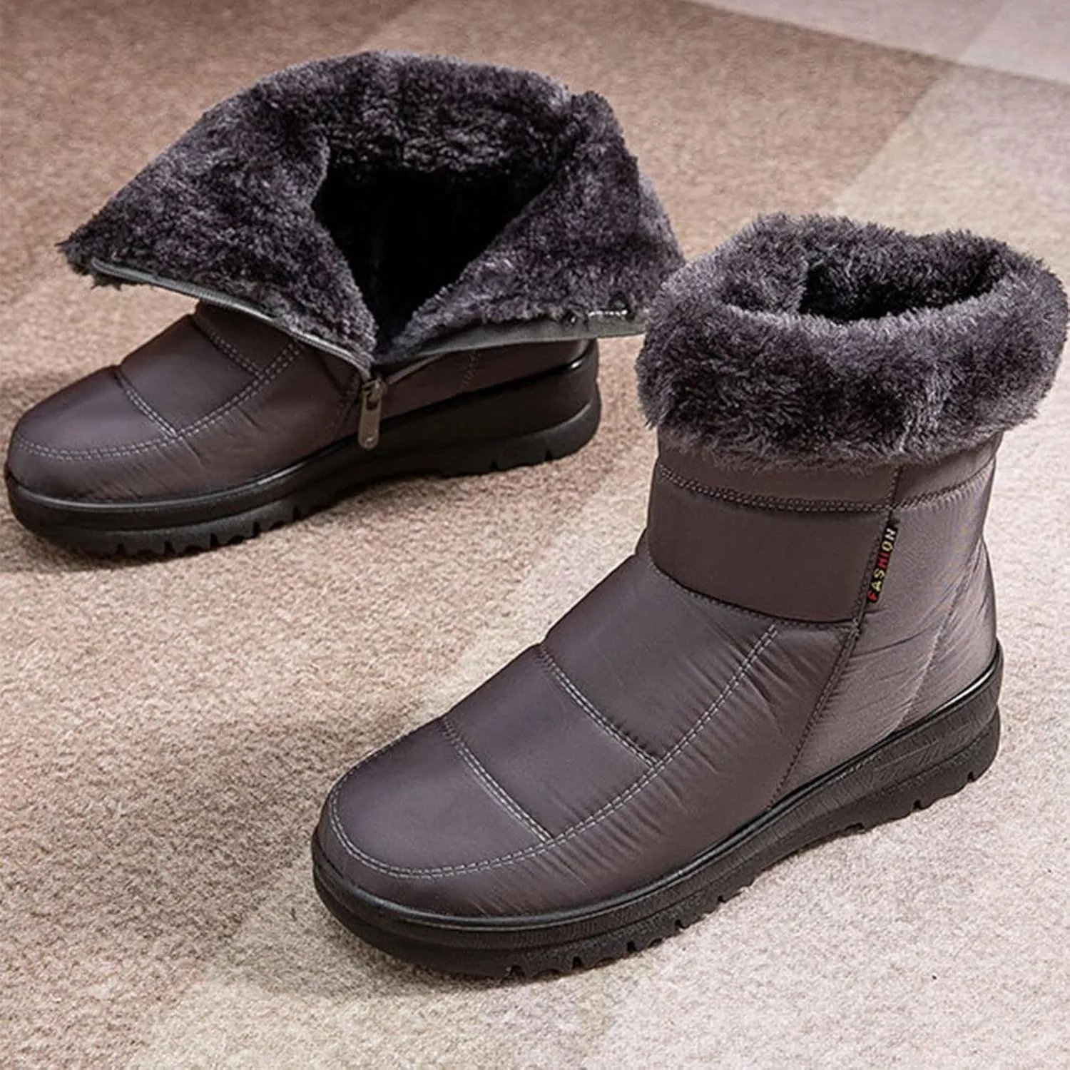 Womens Snowboard Boots Size 8 Womens Ankle Boots with Arch Support for Snow Boots Winter Women Cute Woman Winter Leather Knee High Winter Boots Botas De Mujer Para El Frio De Vestir
