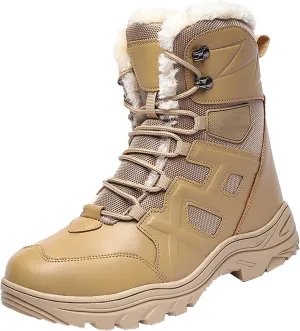 Womens Waterproof Winter Boots 11 Wide Boho Winter Ankle Boots for Women Low Heel Brown Snow Boots for Women Tall Winter Boots for Women Womens Slip on Winter Boots Wide Deals Cheap