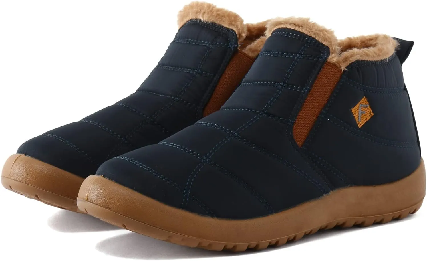 Womens Waterproof Winter Boots Slip on Womens Waterproof Winter Ankle Boots Womens Snow Boots Wide Leg Women Boots Winter Shoes Wide Toe Box Women Winter Boot