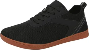 Womens Wide Toe Barefoot Shoes Comfortable Breathable Mesh Minimalist Walking Shoes Trendy Lightweight Slip On Zero Drop Workout Sneakers Casual Athletic Barefoot Sneakers