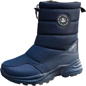 Womens Winter Snow Boots Pull On Puff Waterproof Thick Sole Faux Fur Lined Winter Rain Snow Boots