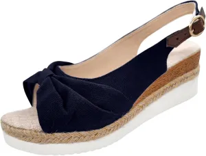 ZSpzx Orthopedic Sandals for Women,Womens Espadrilles Wedge Sandals 2025 Dressy Summer Slides Fish Mouth Platform Comfortable Slip on Bow Knot Open Toe Ankle Strap Beach Casual Walking Shoes