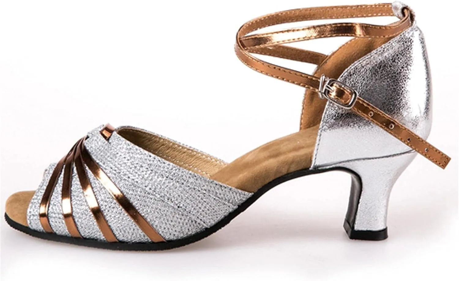 ZSpzx Summer Block Heeled Sandals for Women Peep Toe Corked Footbed Backless Comfortable Chunky Sandal with Adjustable Strappy Low Heels Ladies Cushioned Orthopedic Arch Support Wedding Bridal Shoes