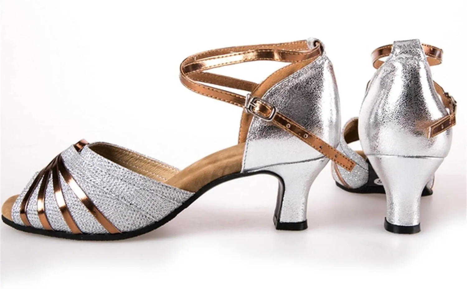 ZSpzx Summer Block Heeled Sandals for Women Peep Toe Corked Footbed Backless Comfortable Chunky Sandal with Adjustable Strappy Low Heels Ladies Cushioned Orthopedic Arch Support Wedding Bridal Shoes